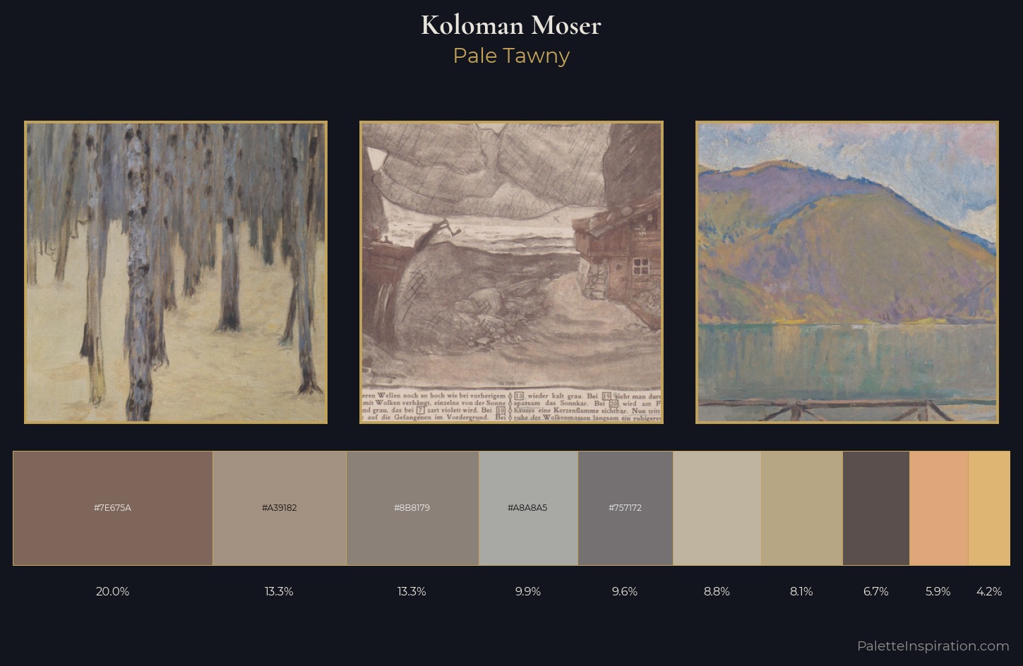 Koloman Moser Palette 4 — Pale Tawny