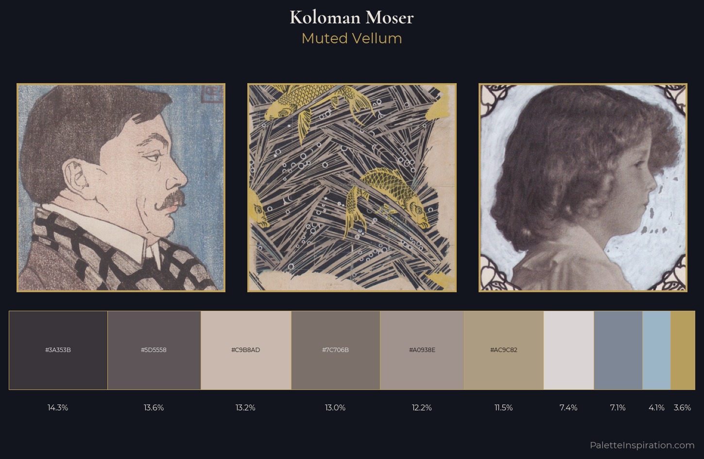 Koloman Moser Palette 5 — Muted Vellum