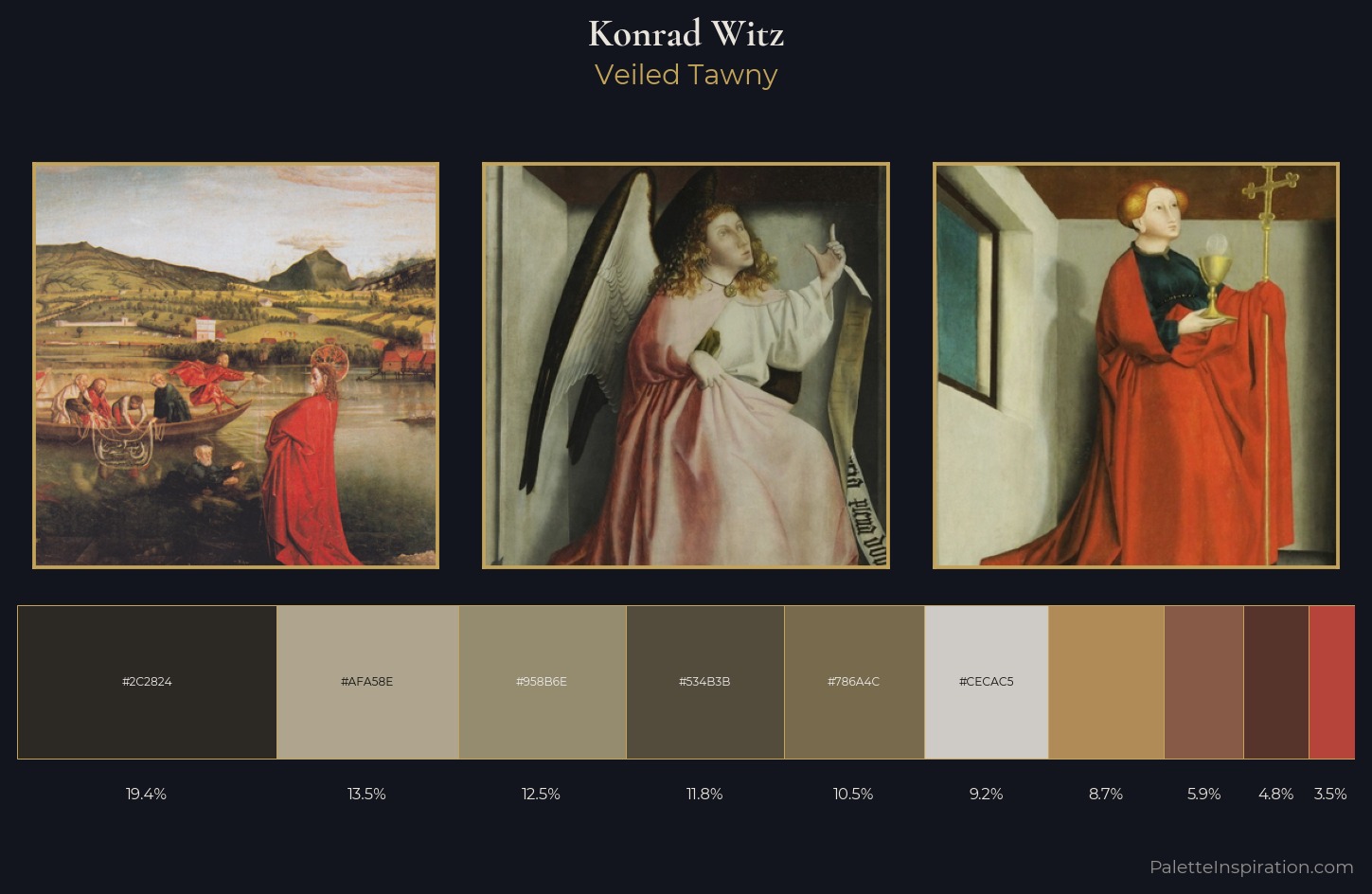 Konrad Witz Palette 1 — Veiled Tawny