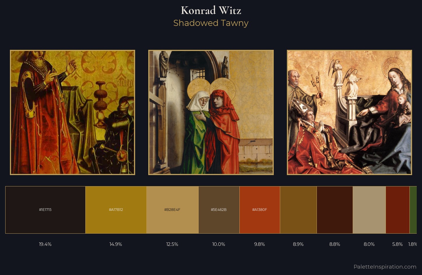 Konrad Witz Palette 6 — Shadowed Tawny