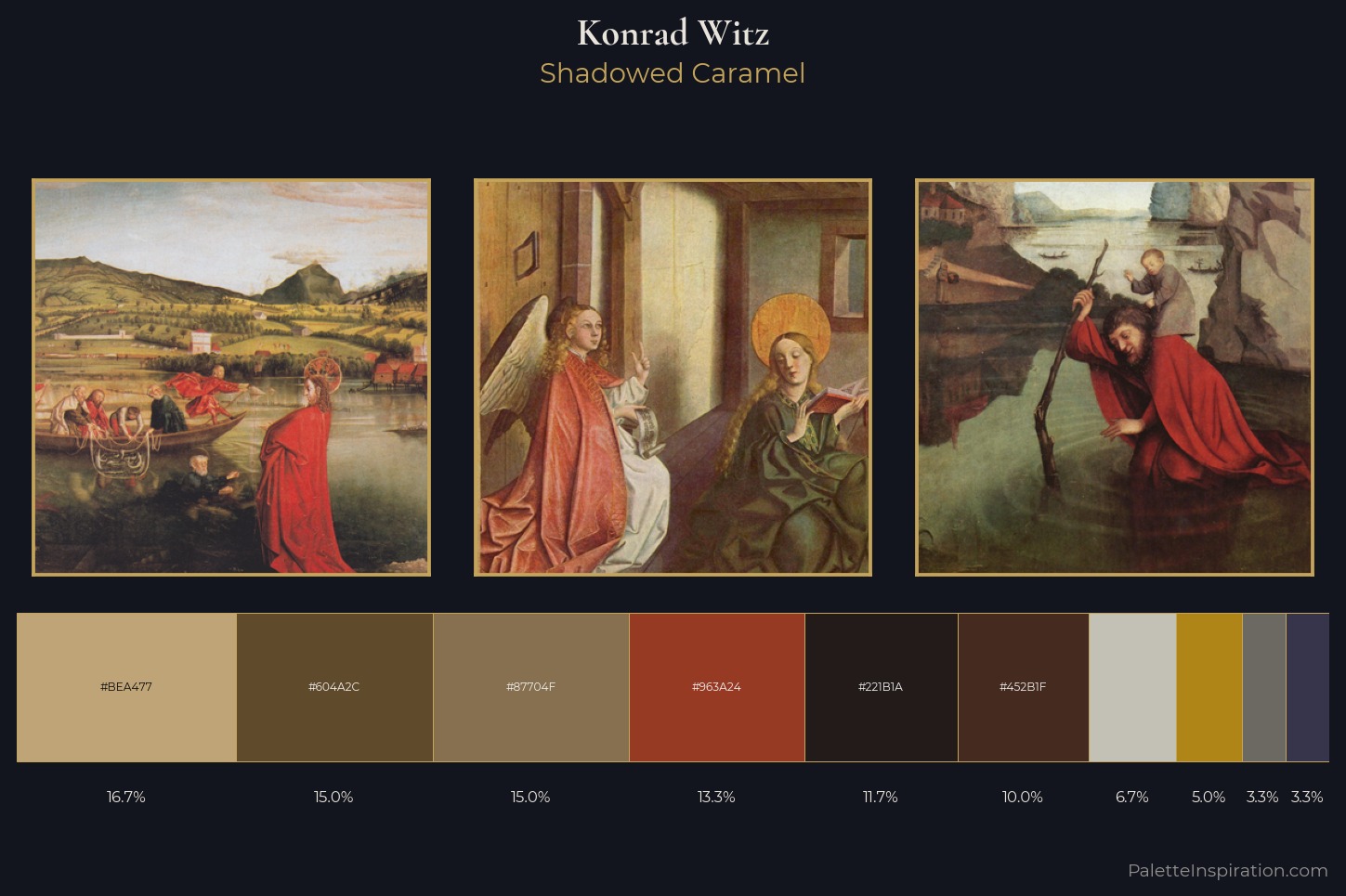 Konrad Witz Master Palette — Shadowed Caramel