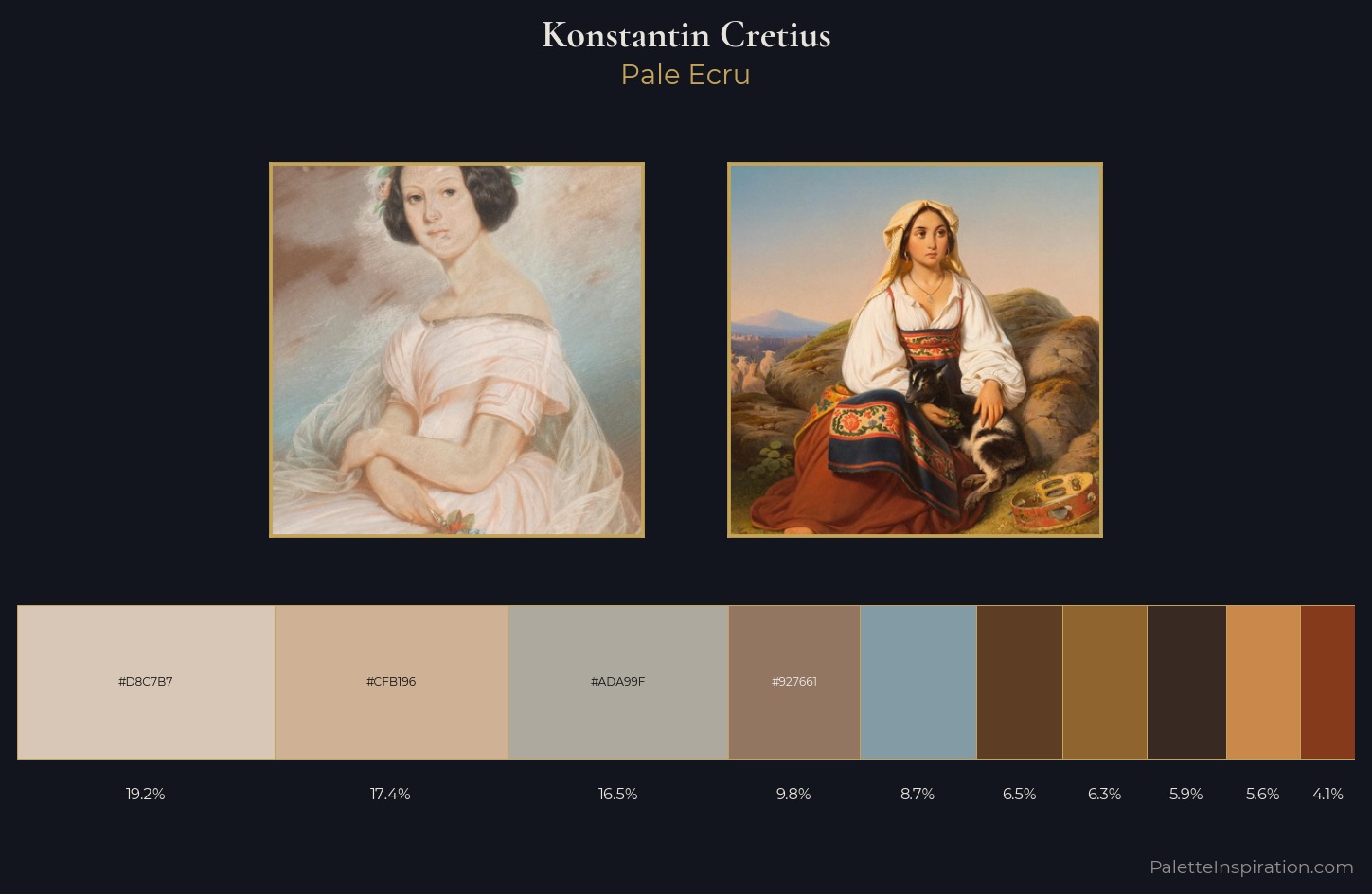 Konstantin Cretius Palette 1 — Pale Ecru