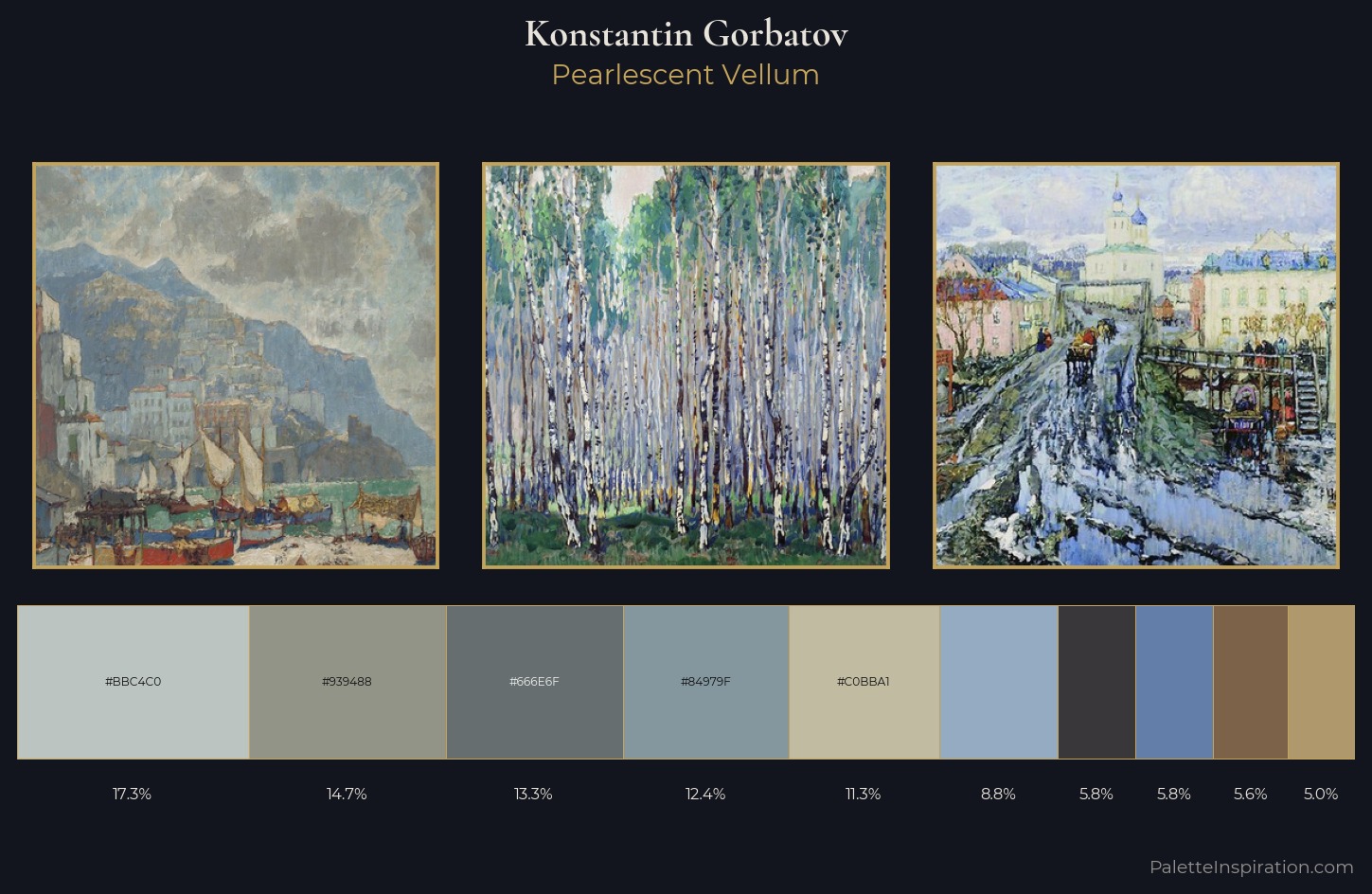 Konstantin Gorbatov Palette 5 — Pearlescent Vellum