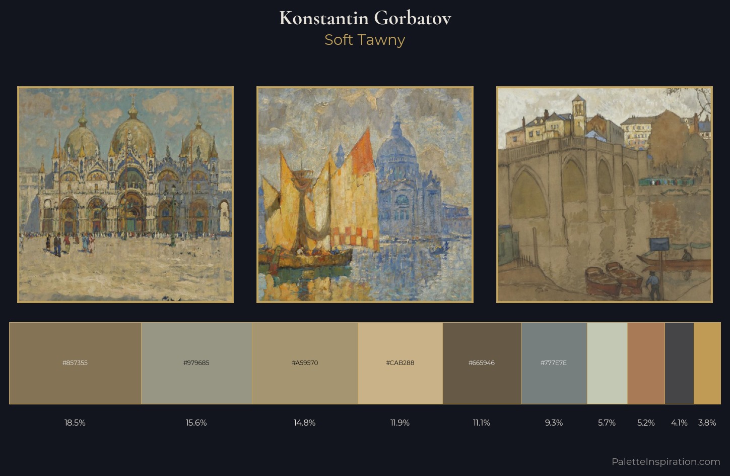 Konstantin Gorbatov Palette 8 — Soft Tawny