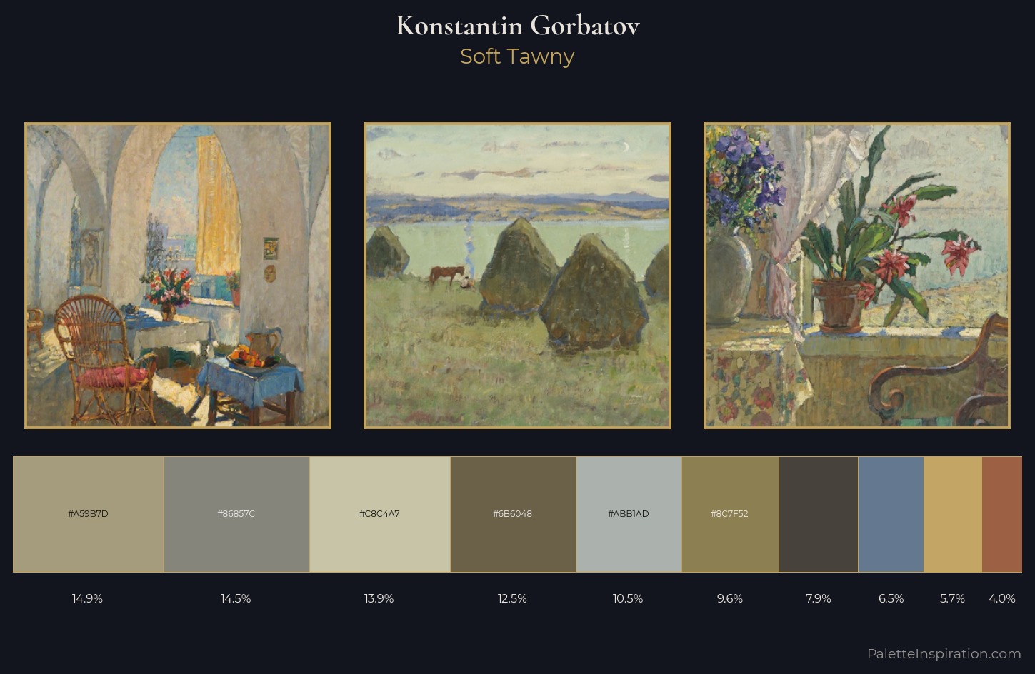 Konstantin Gorbatov Palette 10 — Soft Tawny