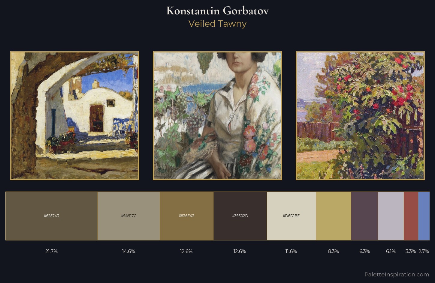 Konstantin Gorbatov Palette 12 — Veiled Tawny