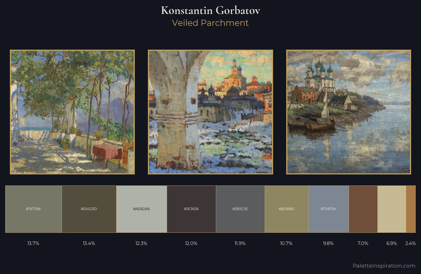 Konstantin Gorbatov Palette 13 — Veiled Parchment
