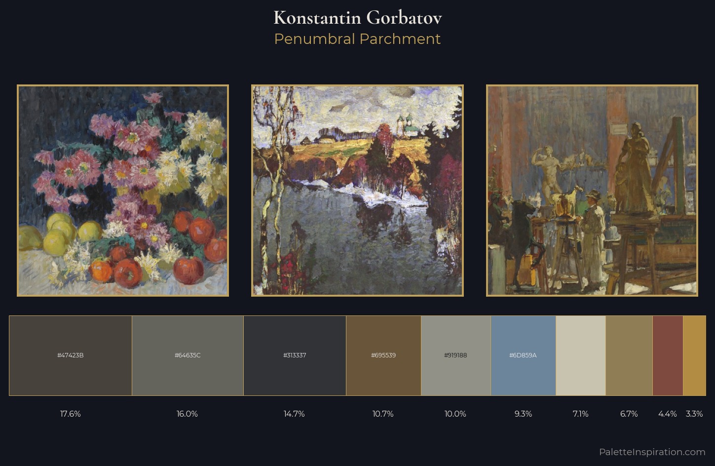 Konstantin Gorbatov Palette 14 — Penumbral Parchment