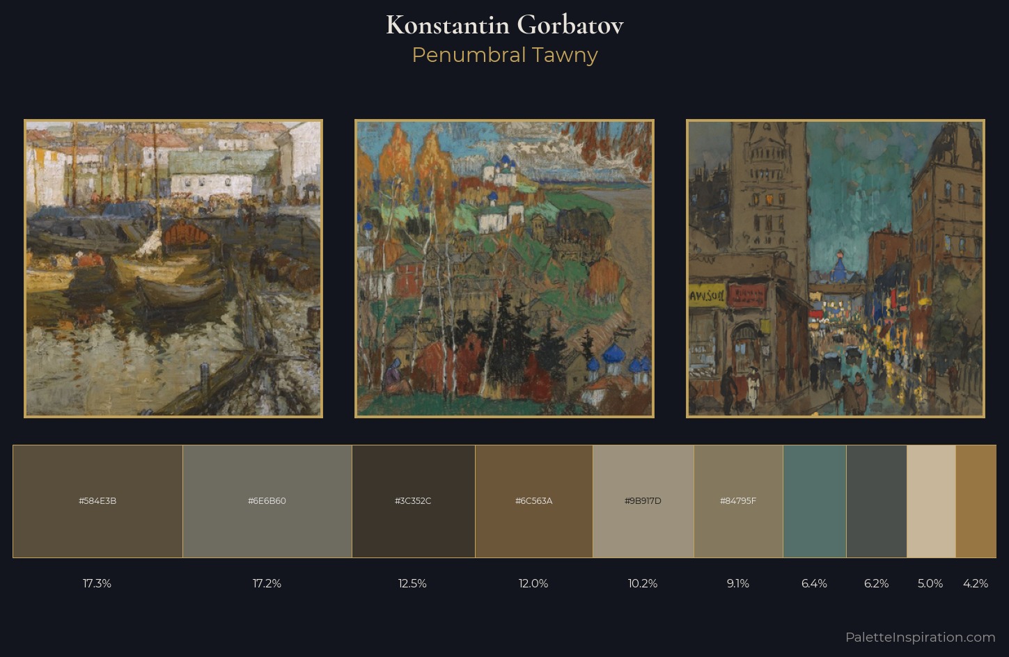 Konstantin Gorbatov Palette 15 — Penumbral Tawny