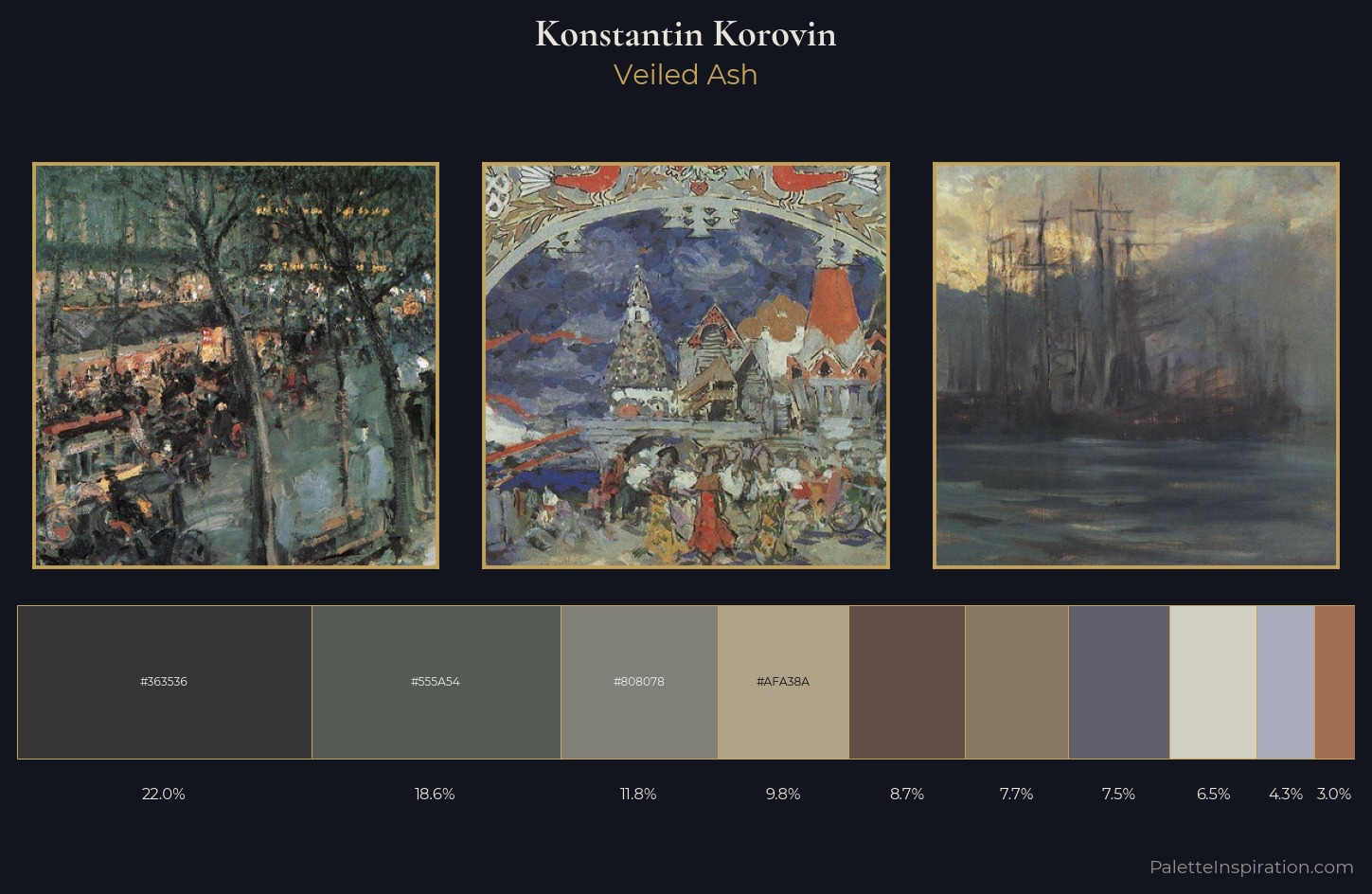 Konstantin Korovin Palette 6 — Veiled Ash