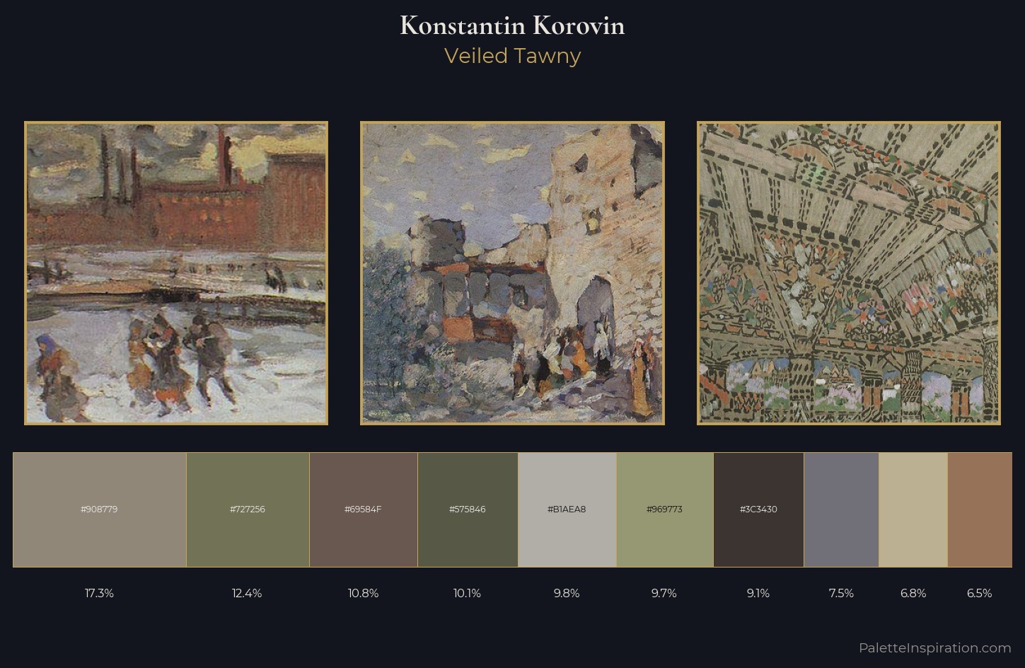 Konstantin Korovin Palette 9 — Veiled Tawny