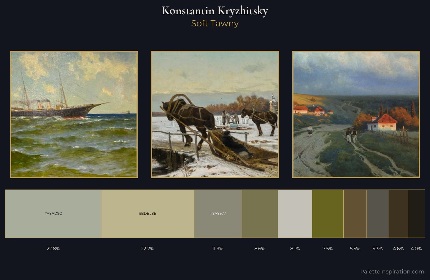 Konstantin Kryzhitsky Palette 2 — Soft Tawny