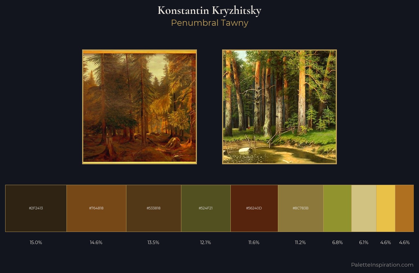Konstantin Kryzhitsky Palette 4 — Penumbral Tawny