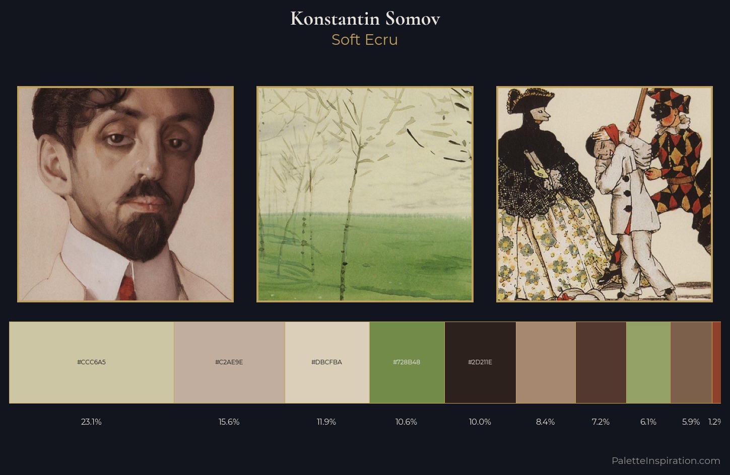 Konstantin Somov Palette 6 — Soft Ecru