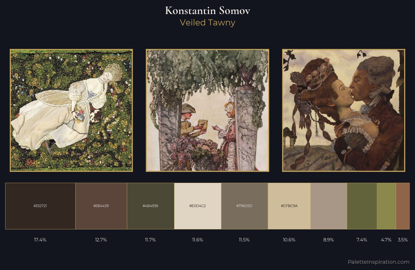 Konstantin Somov Palette 9 — Veiled Tawny