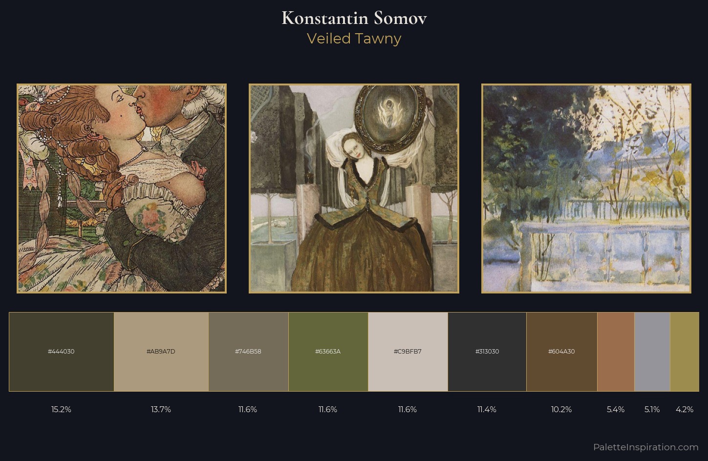 Konstantin Somov Palette 11 — Veiled Tawny