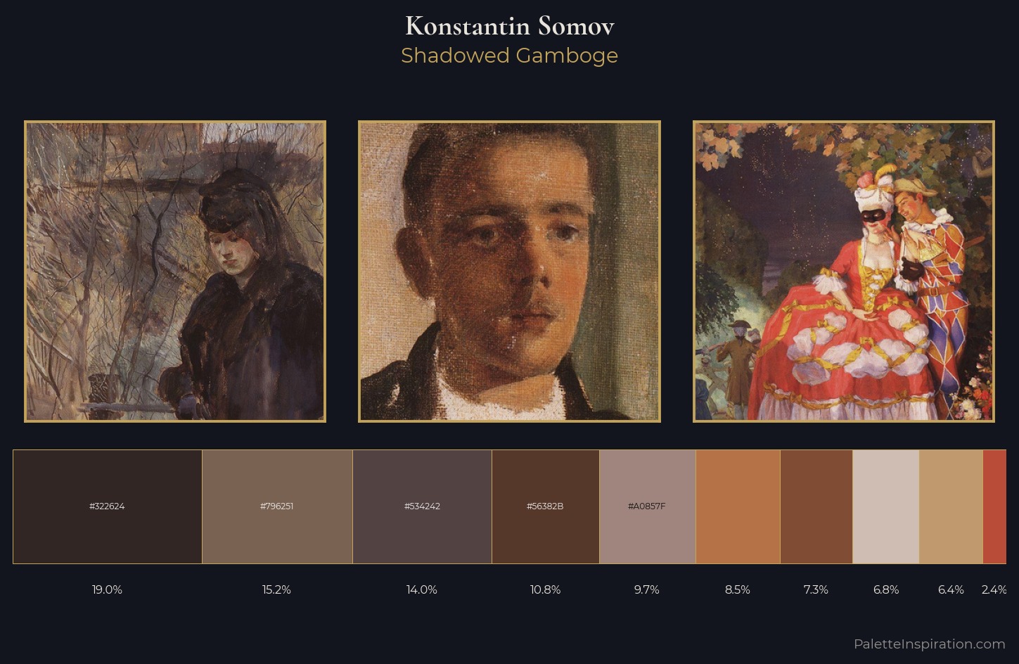 Konstantin Somov Palette 13 — Shadowed Gamboge
