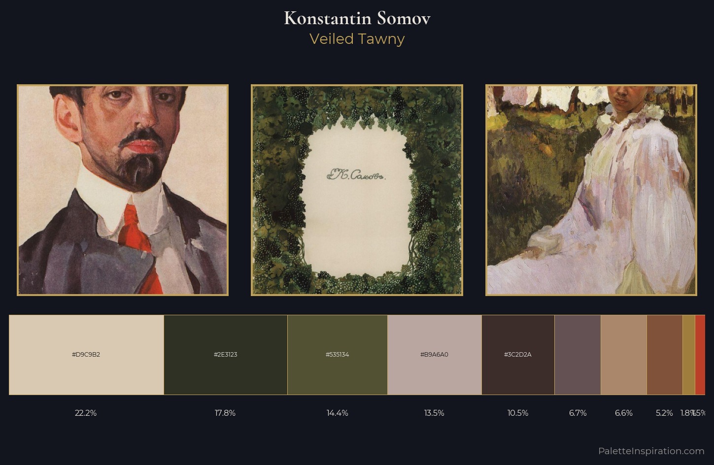 Konstantin Somov Palette 14 — Veiled Tawny