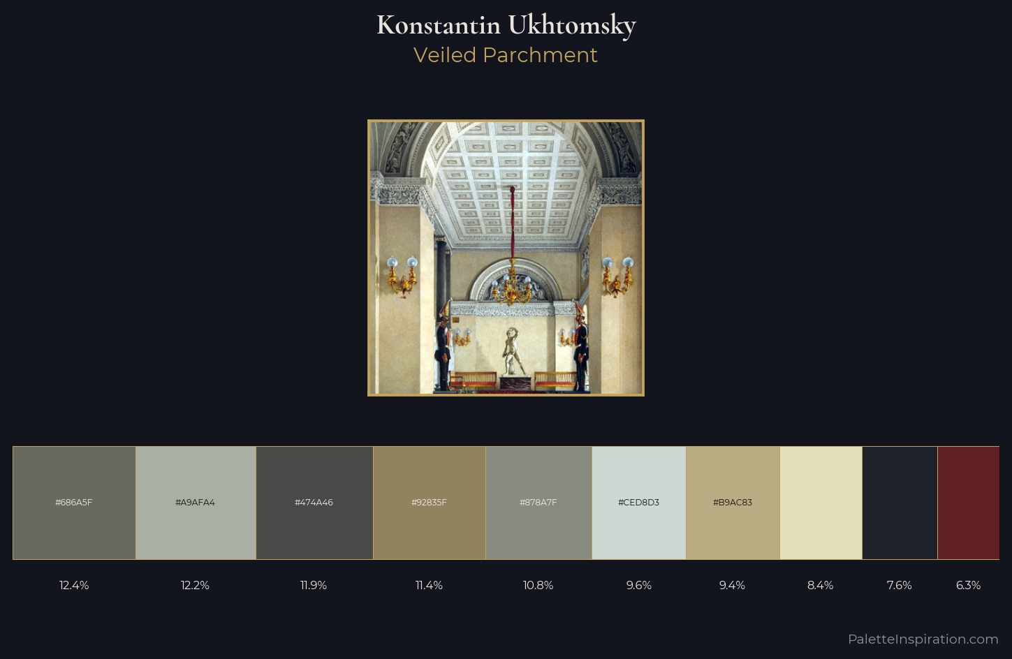 Konstantin Ukhtomsky Palette 1 — Veiled Parchment