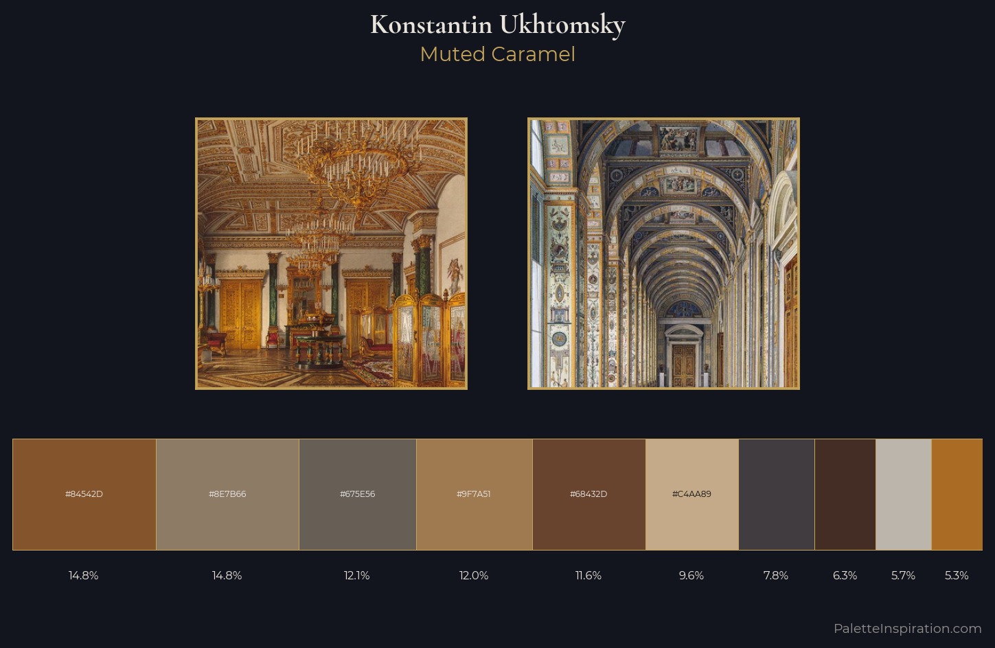 Konstantin Ukhtomsky Palette 4 — Muted Caramel