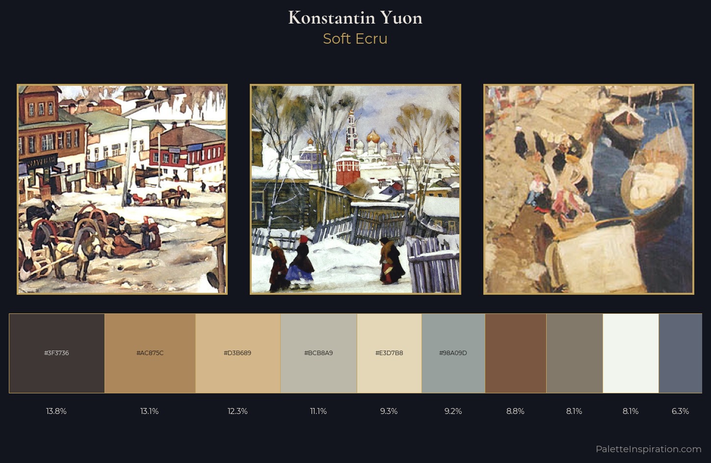 Konstantin Yuon Palette 2 — Soft Ecru