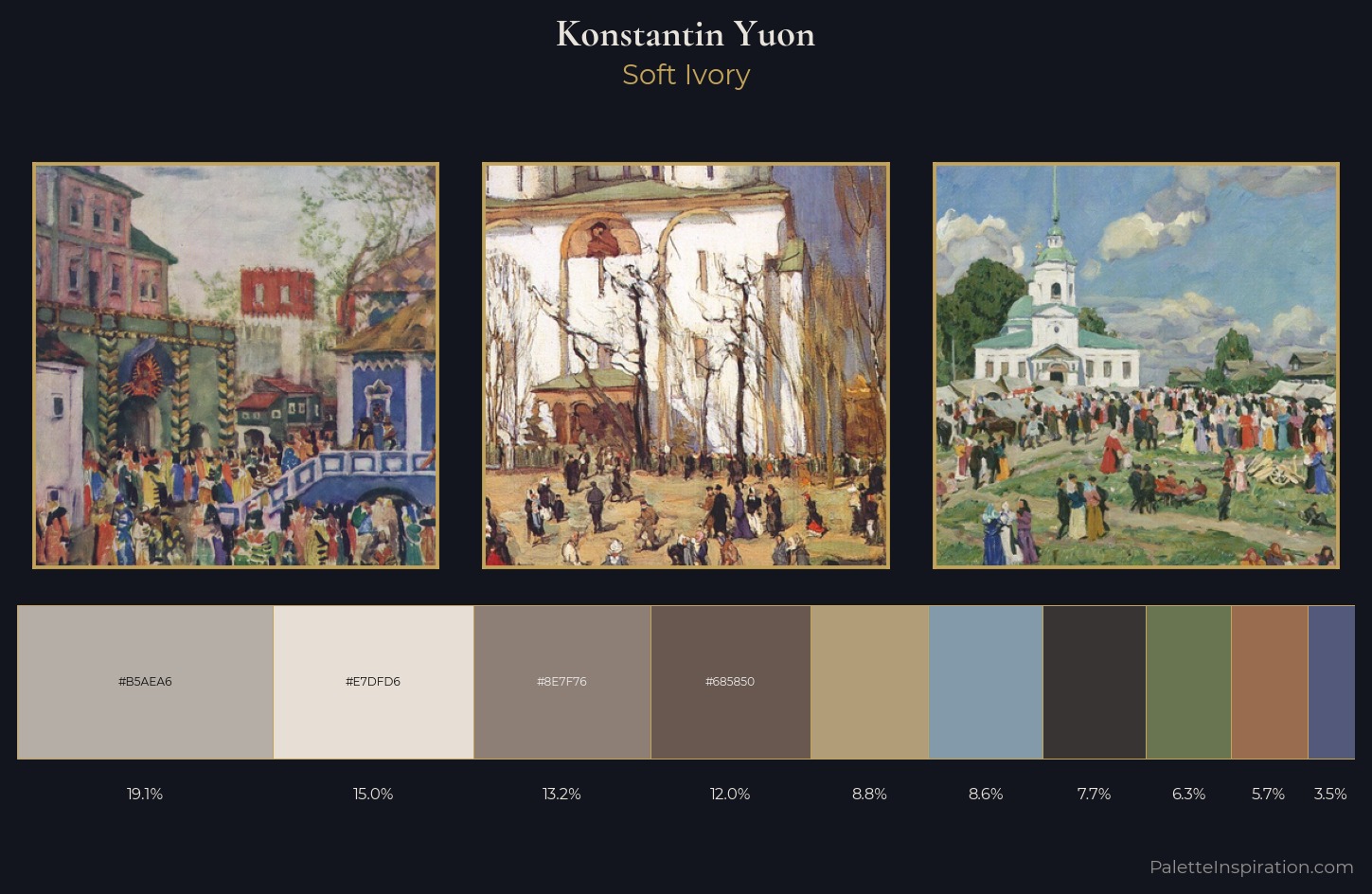 Konstantin Yuon Palette 7 — Soft Ivory