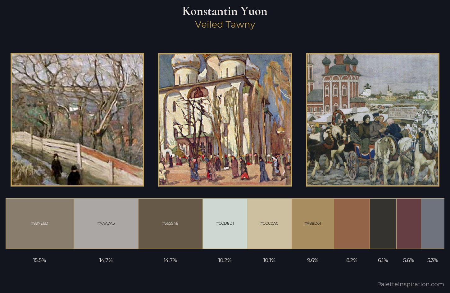 Konstantin Yuon Palette 8 — Veiled Tawny