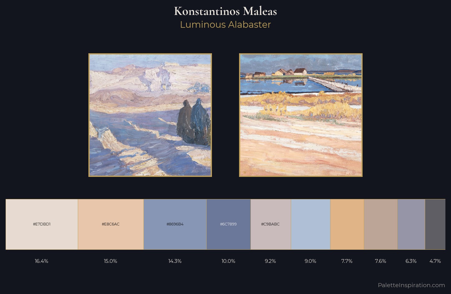 Konstantinos Maleas Palette 1 — Luminous Alabaster