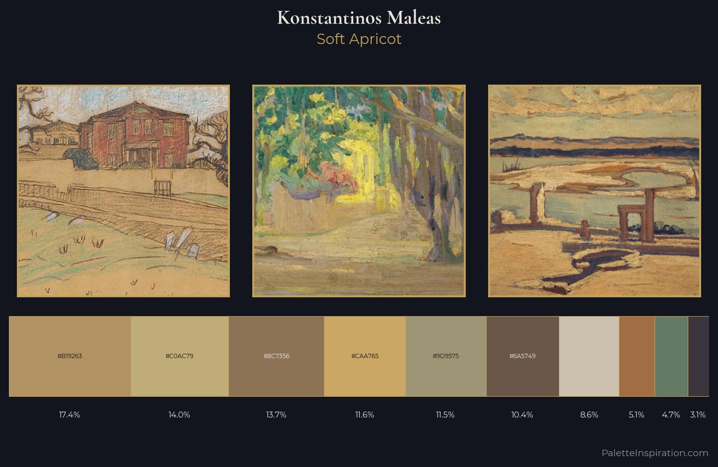 Konstantinos Maleas Palette 4 — Soft Apricot