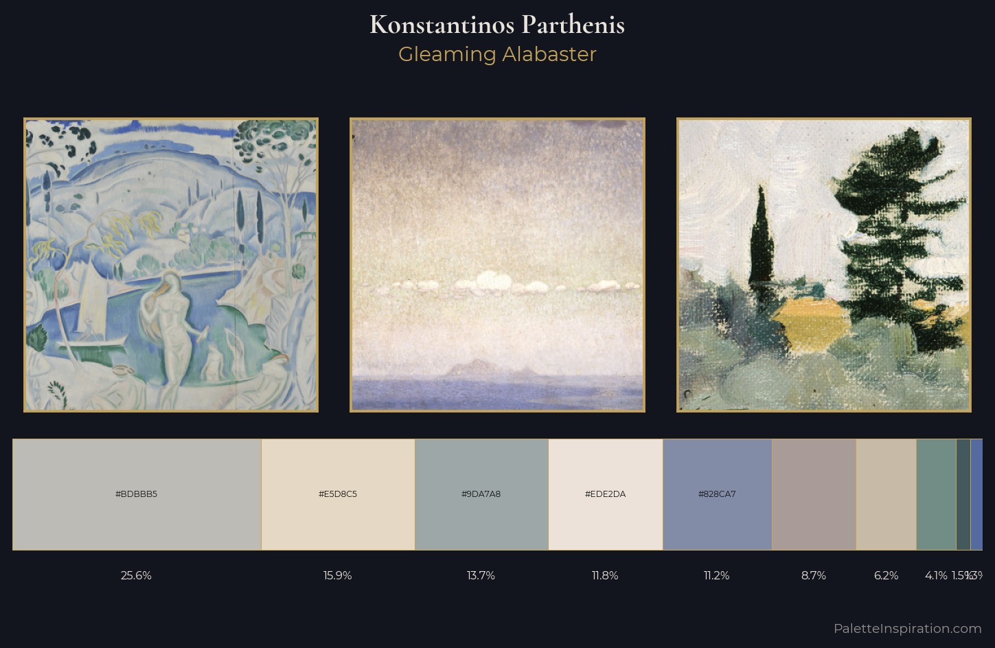 Konstantinos Parthenis Palette 1 — Gleaming Alabaster