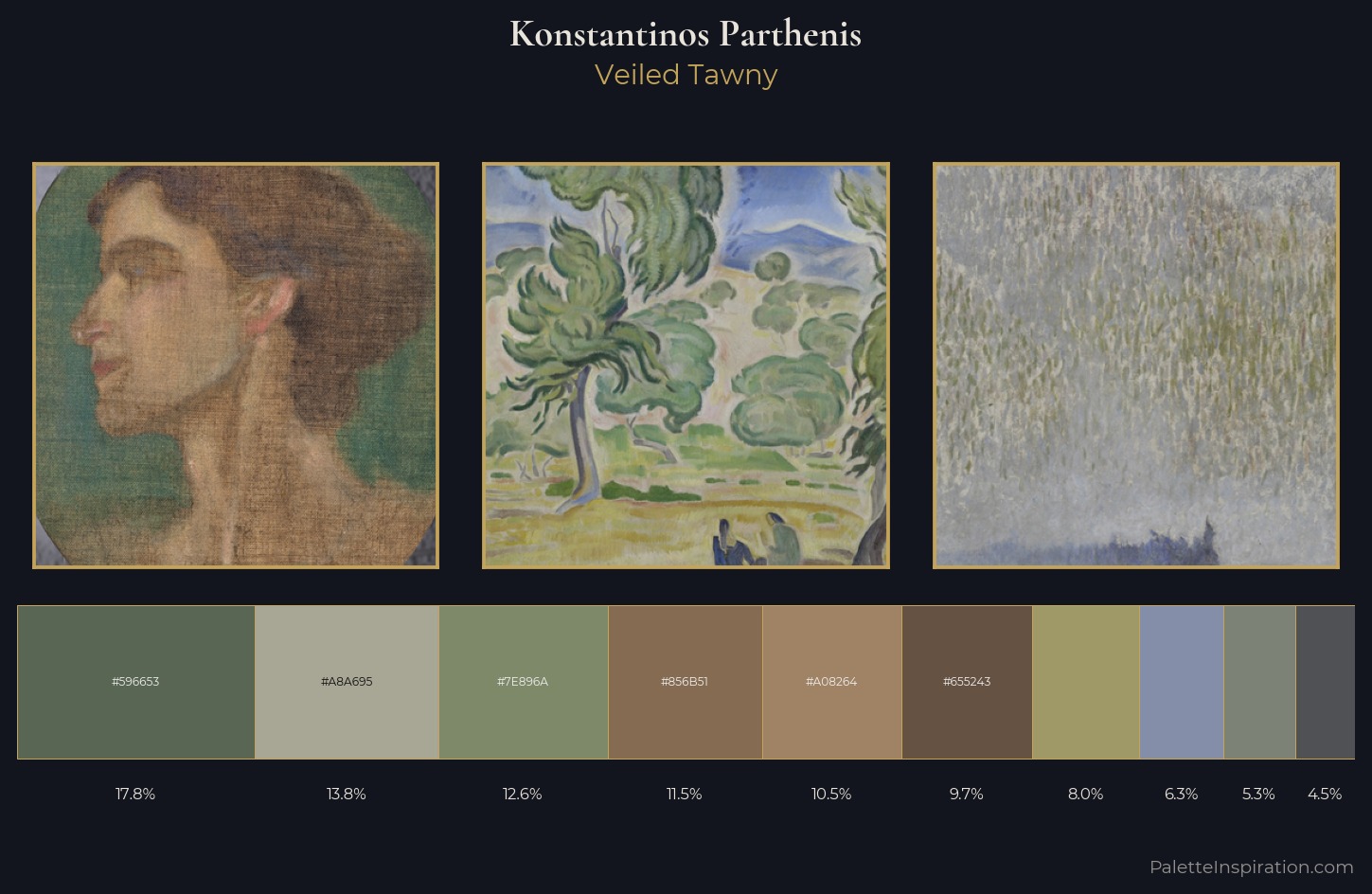 Konstantinos Parthenis Palette 3 — Veiled Tawny