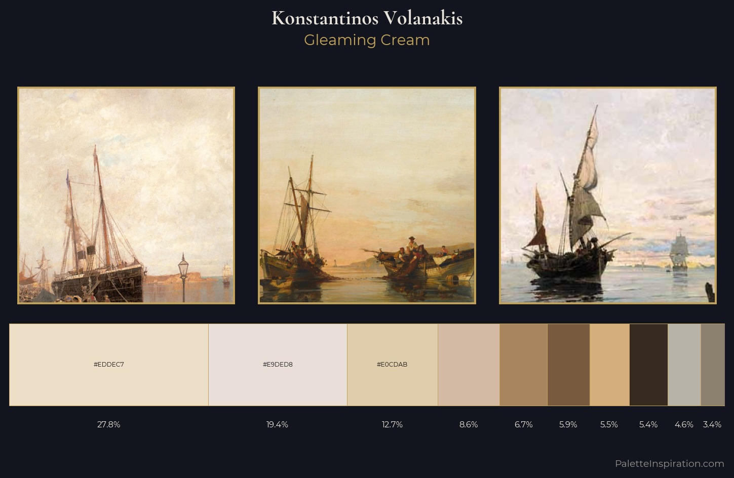 Konstantinos Volanakis Palette 1 — Gleaming Cream