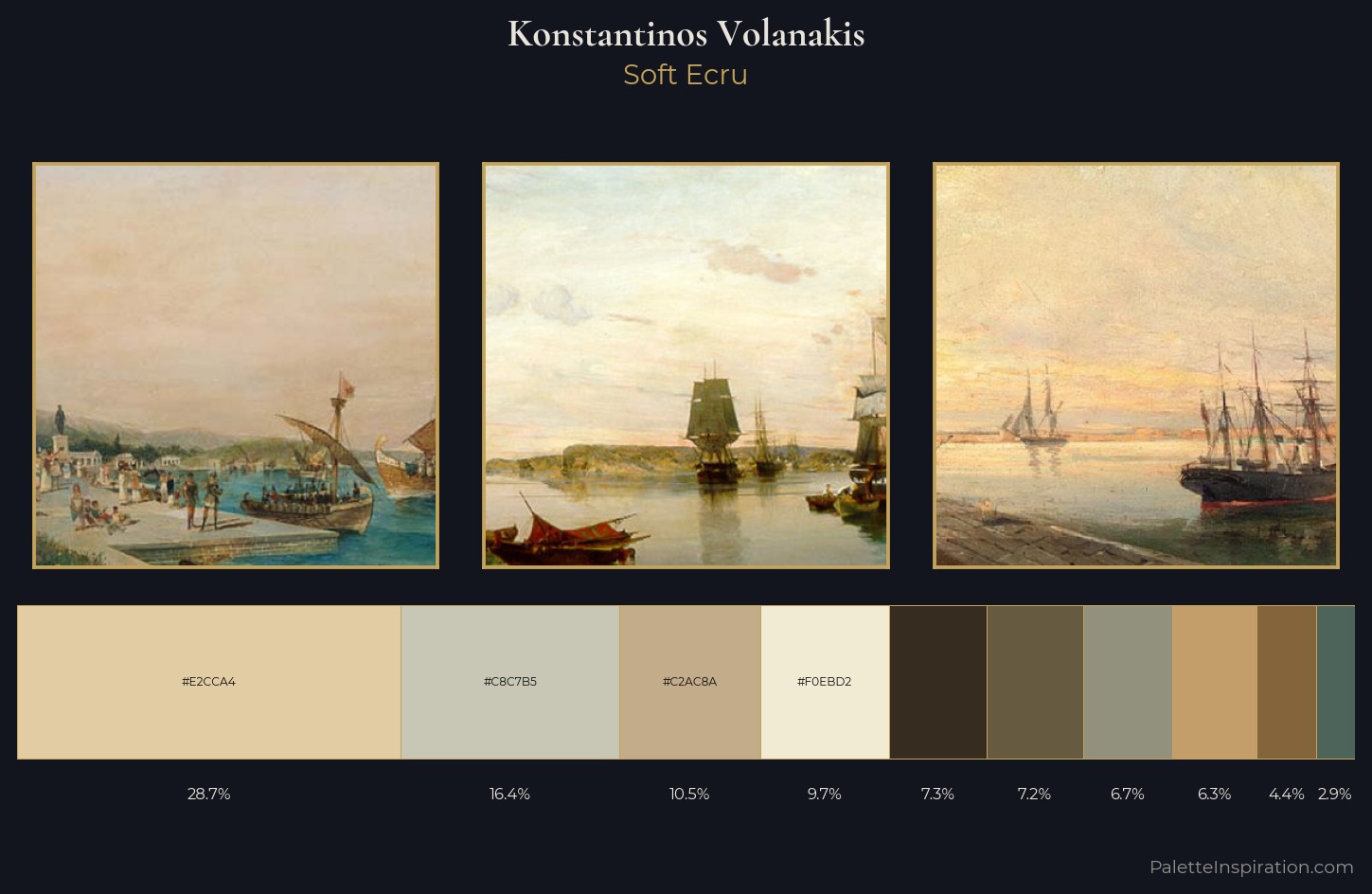 Konstantinos Volanakis Palette 2 — Soft Ecru