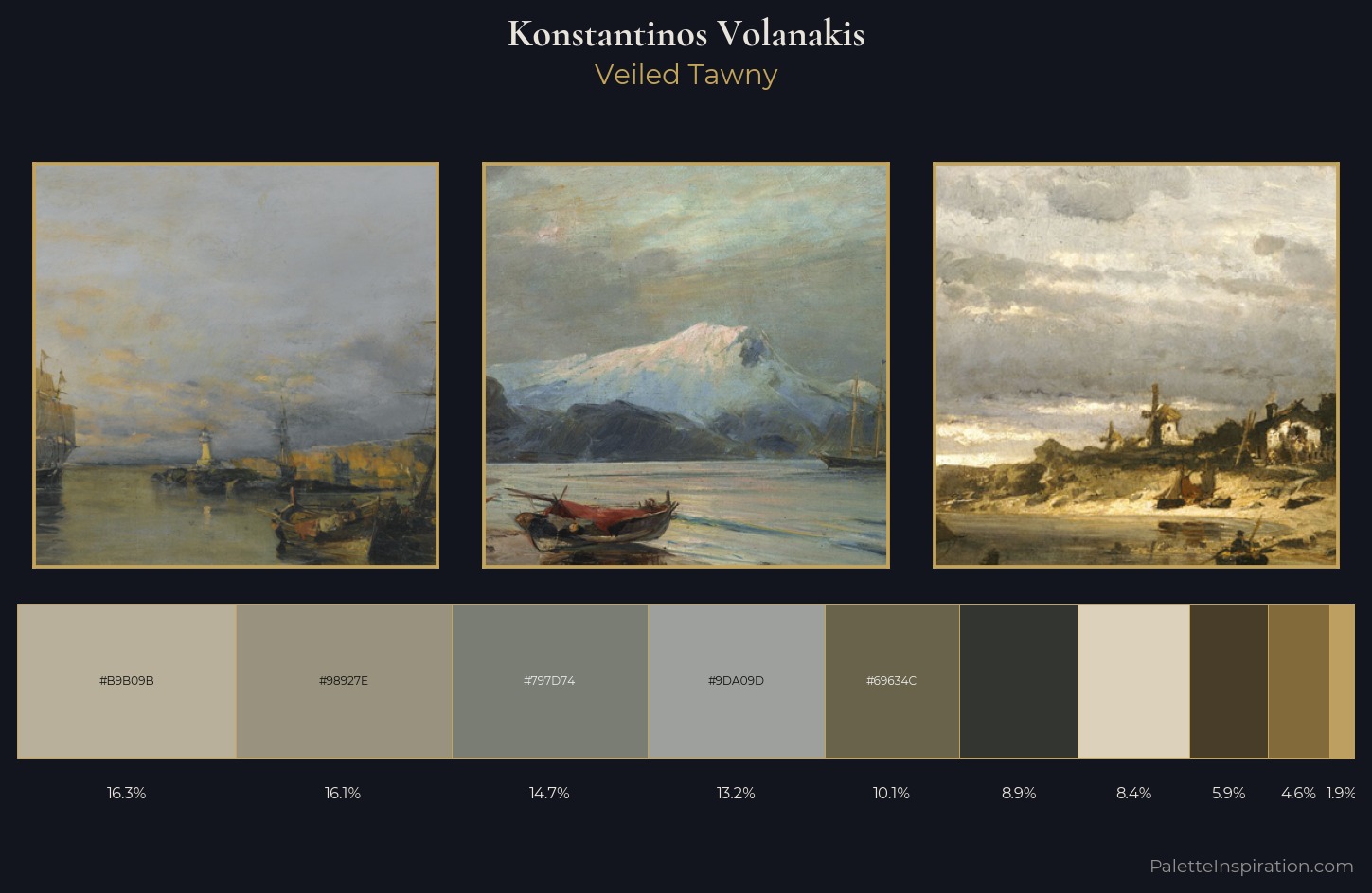 Konstantinos Volanakis Palette 4 — Veiled Tawny
