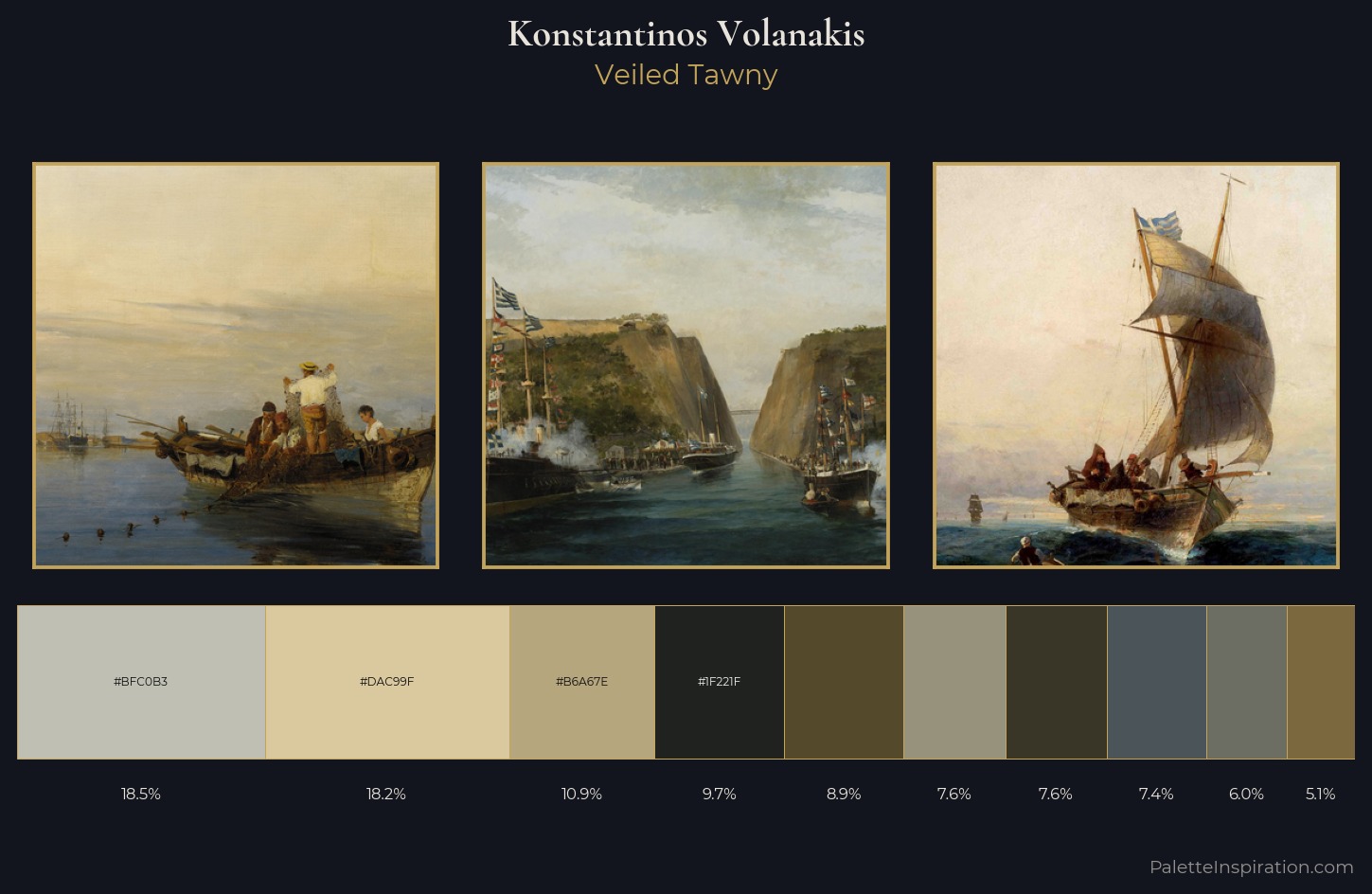 Konstantinos Volanakis Palette 6 — Veiled Tawny