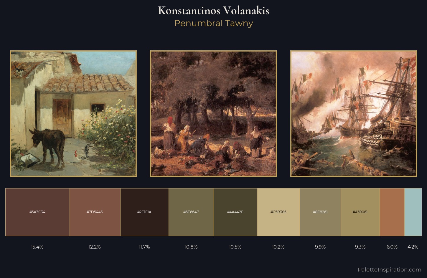 Konstantinos Volanakis Palette 7 — Penumbral Tawny