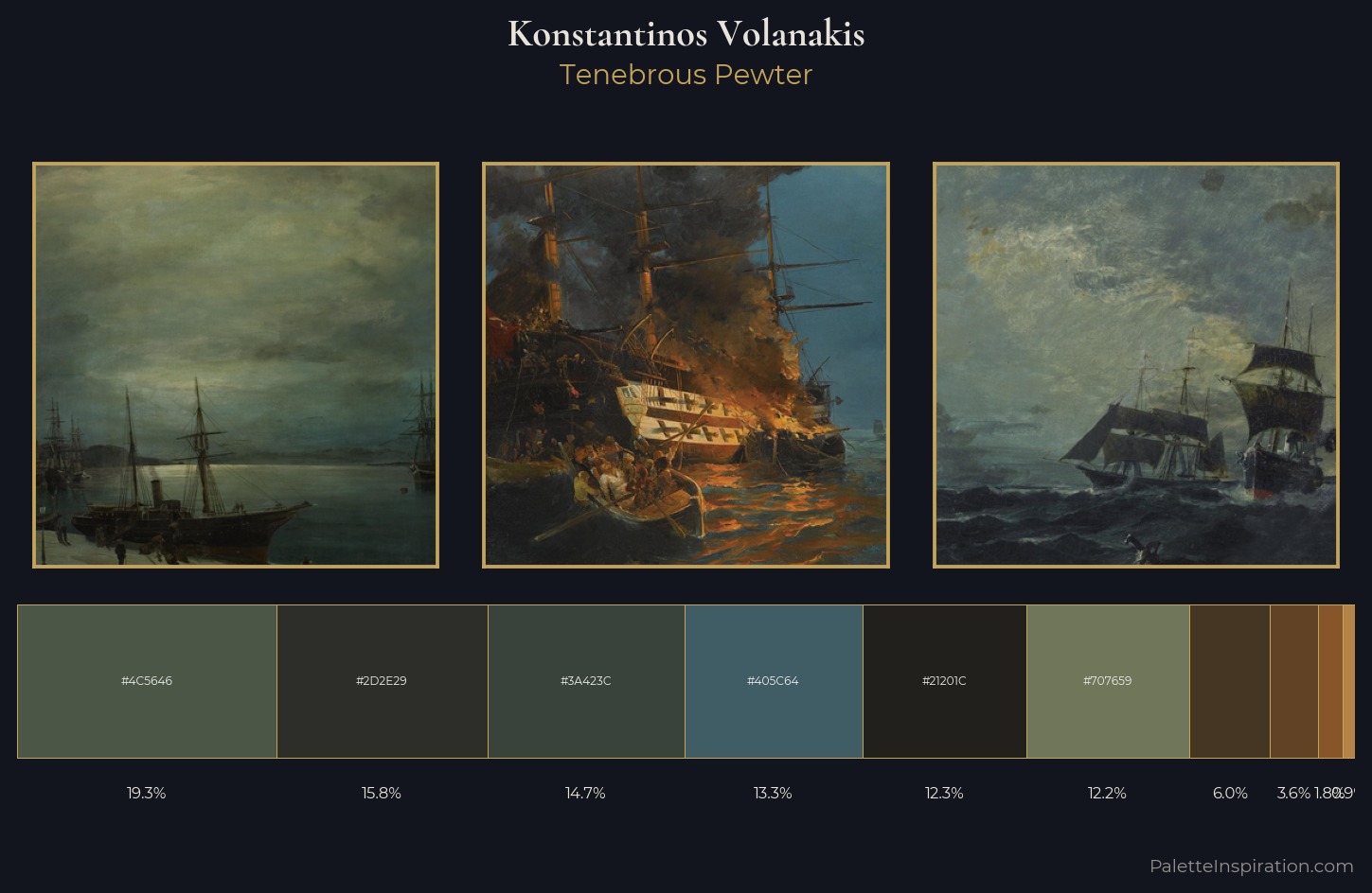 Konstantinos Volanakis Palette 9 — Tenebrous Pewter