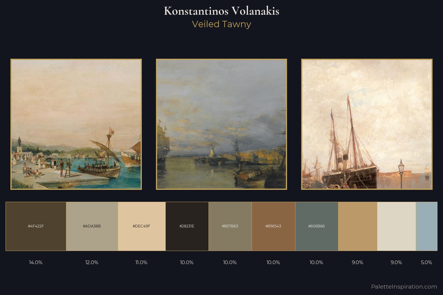 Konstantinos Volanakis Master Palette — Veiled Tawny