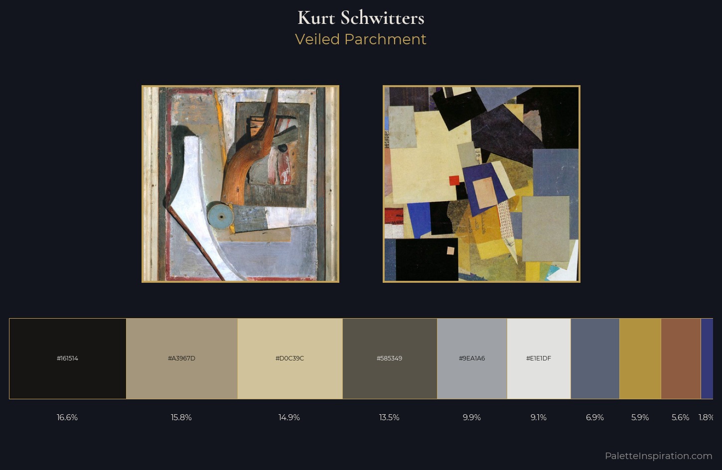 Kurt Schwitters Palette 1 — Veiled Parchment