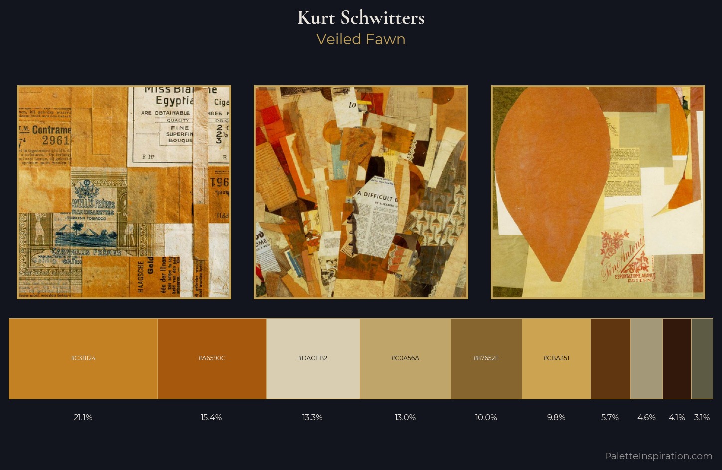 Kurt Schwitters Palette 2 — Veiled Fawn