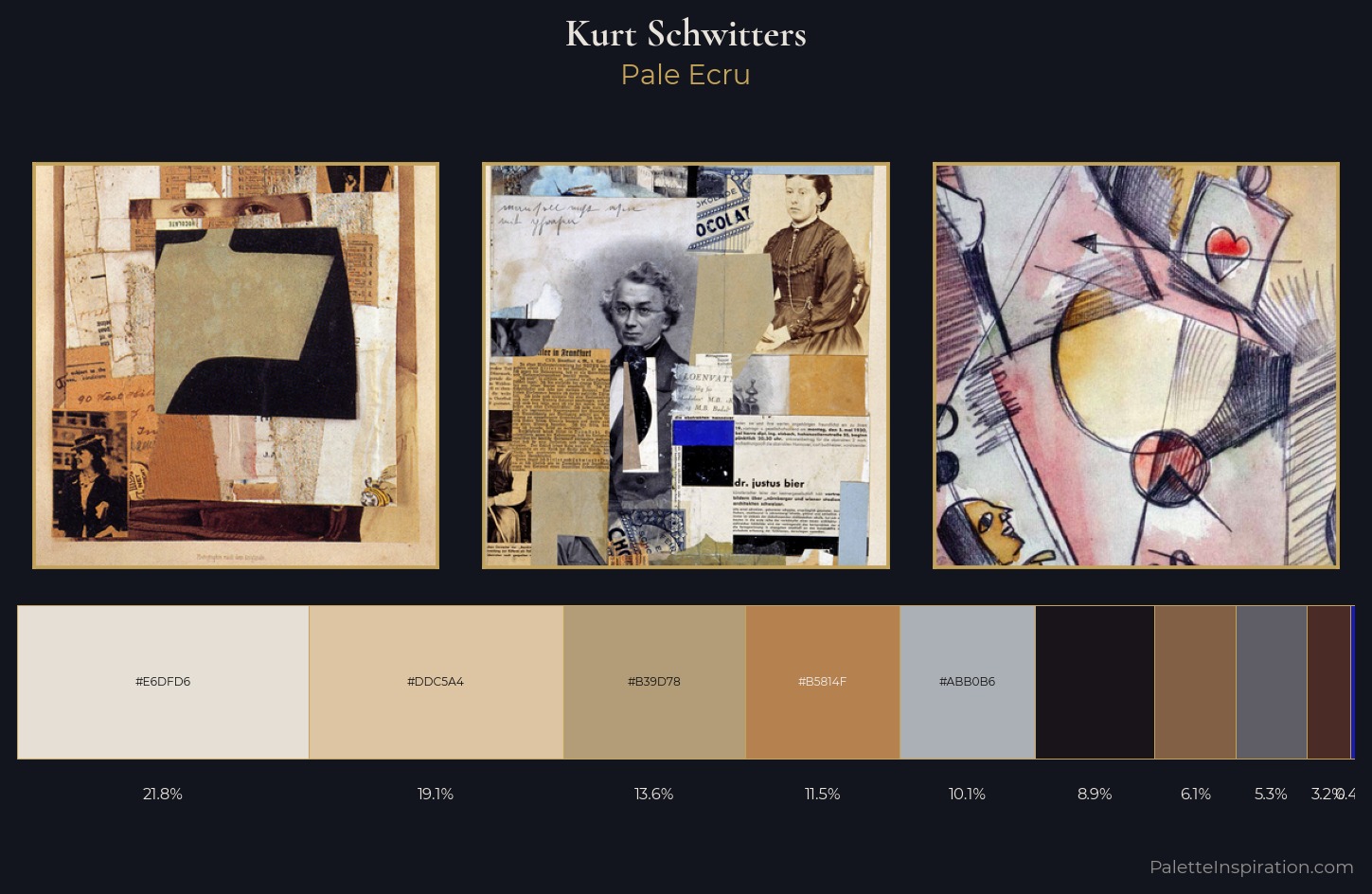 Kurt Schwitters Palette 3 — Pale Ecru