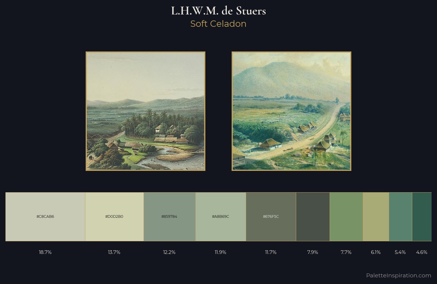 L.H.W.M. de Stuers Palette 1 — Soft Celadon