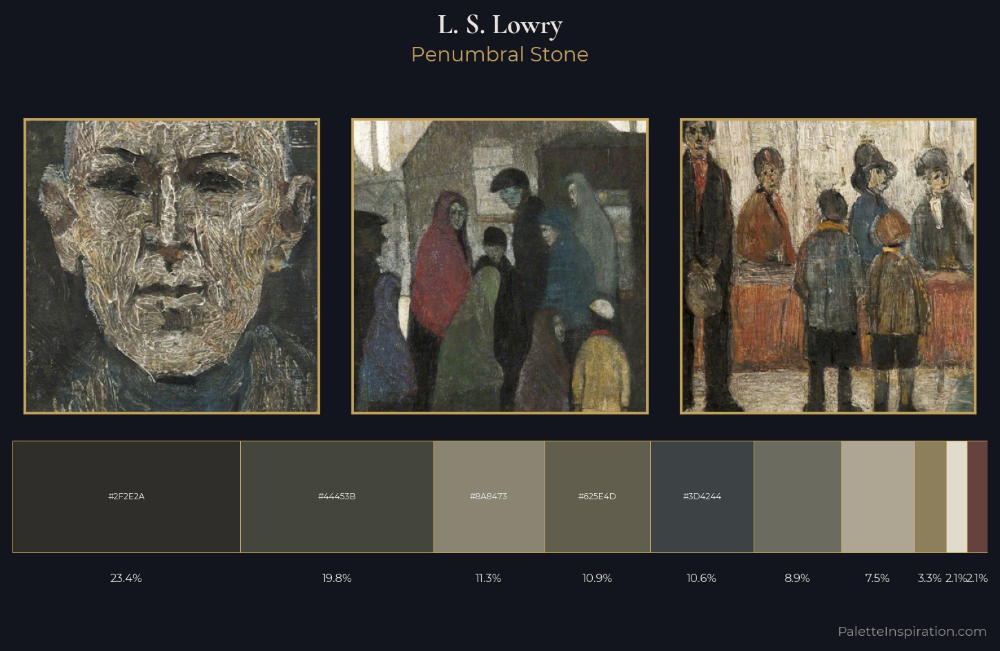 L. S. Lowry Palette 1 — Penumbral Stone