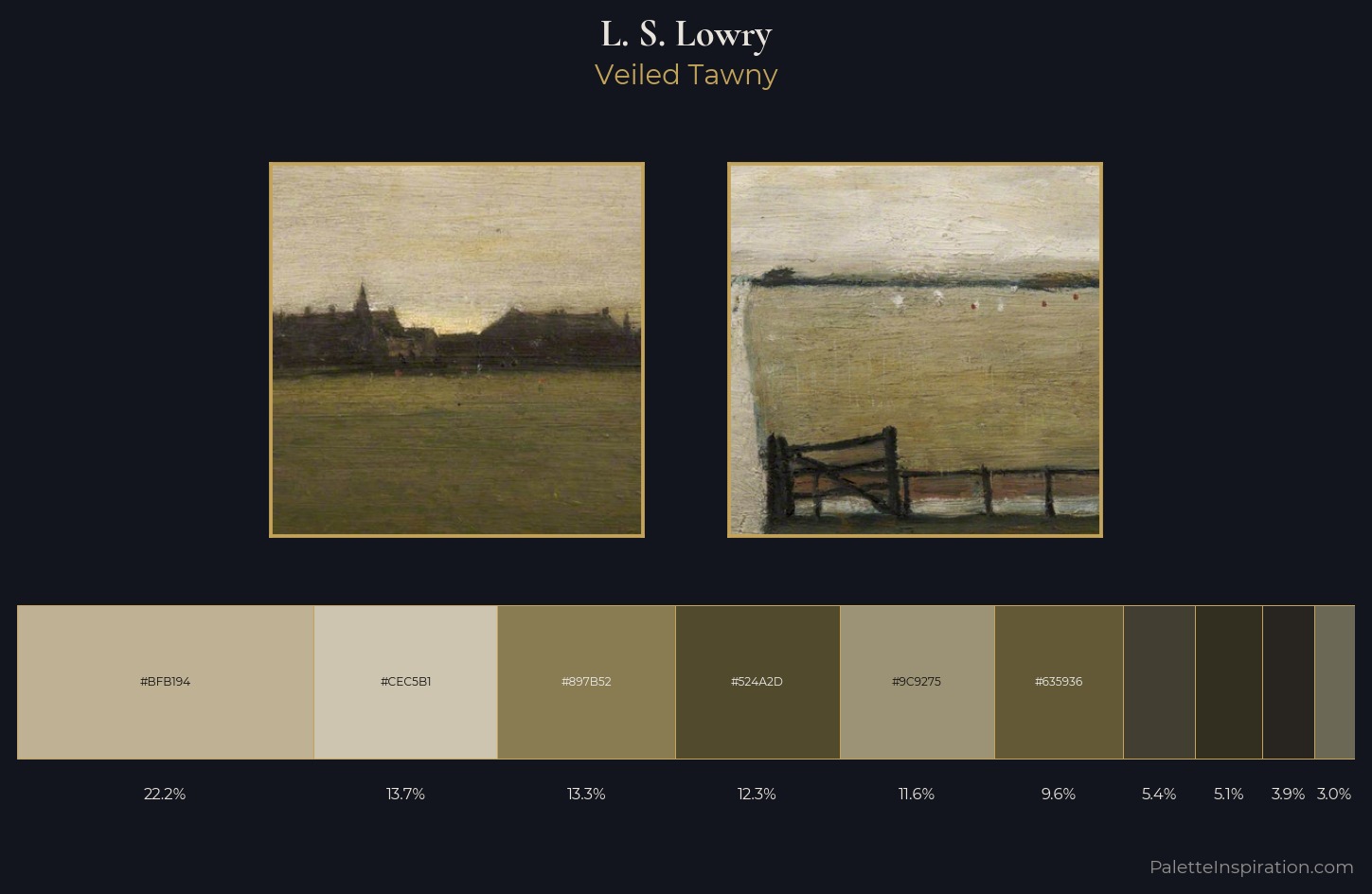 L. S. Lowry Palette 3 — Veiled Tawny