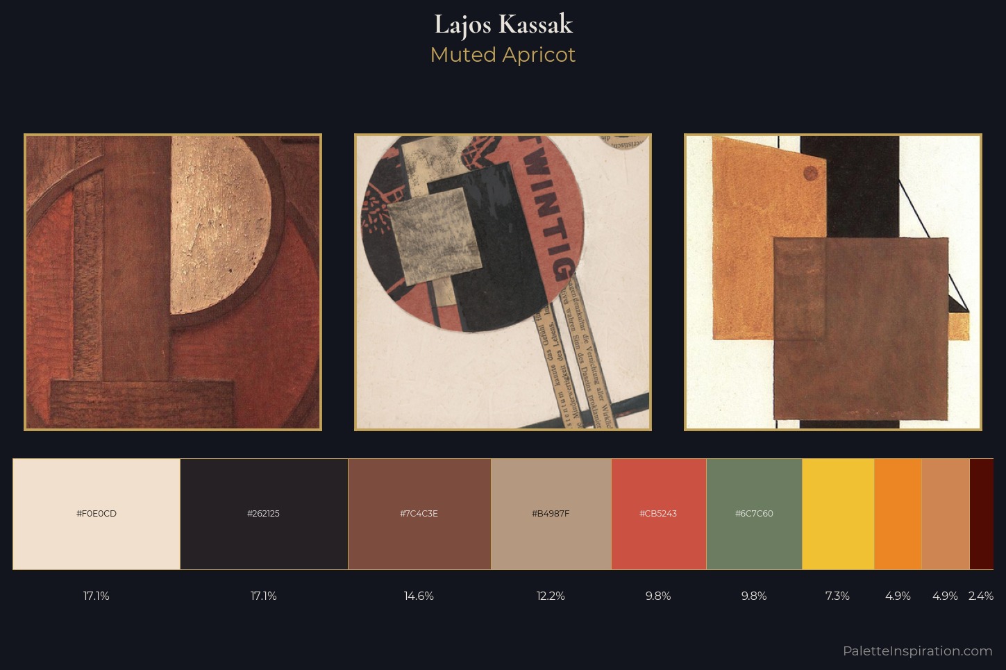 Lajos Kassak Master Palette — Muted Apricot