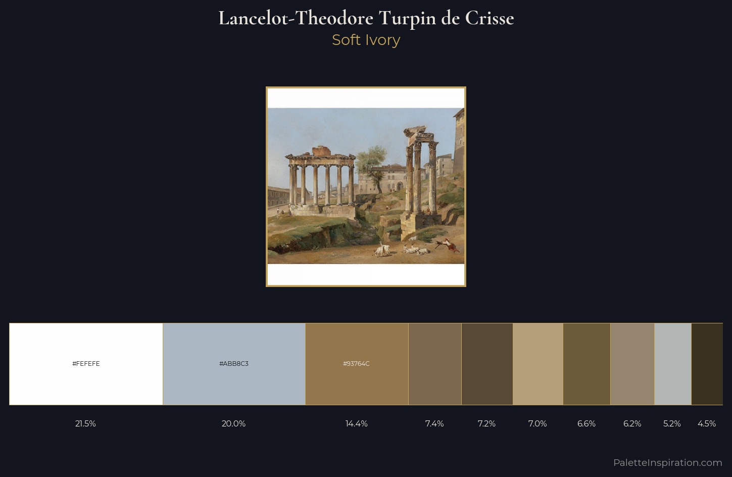 Lancelot-Theodore Turpin de Crisse Palette 1 — Soft Ivory