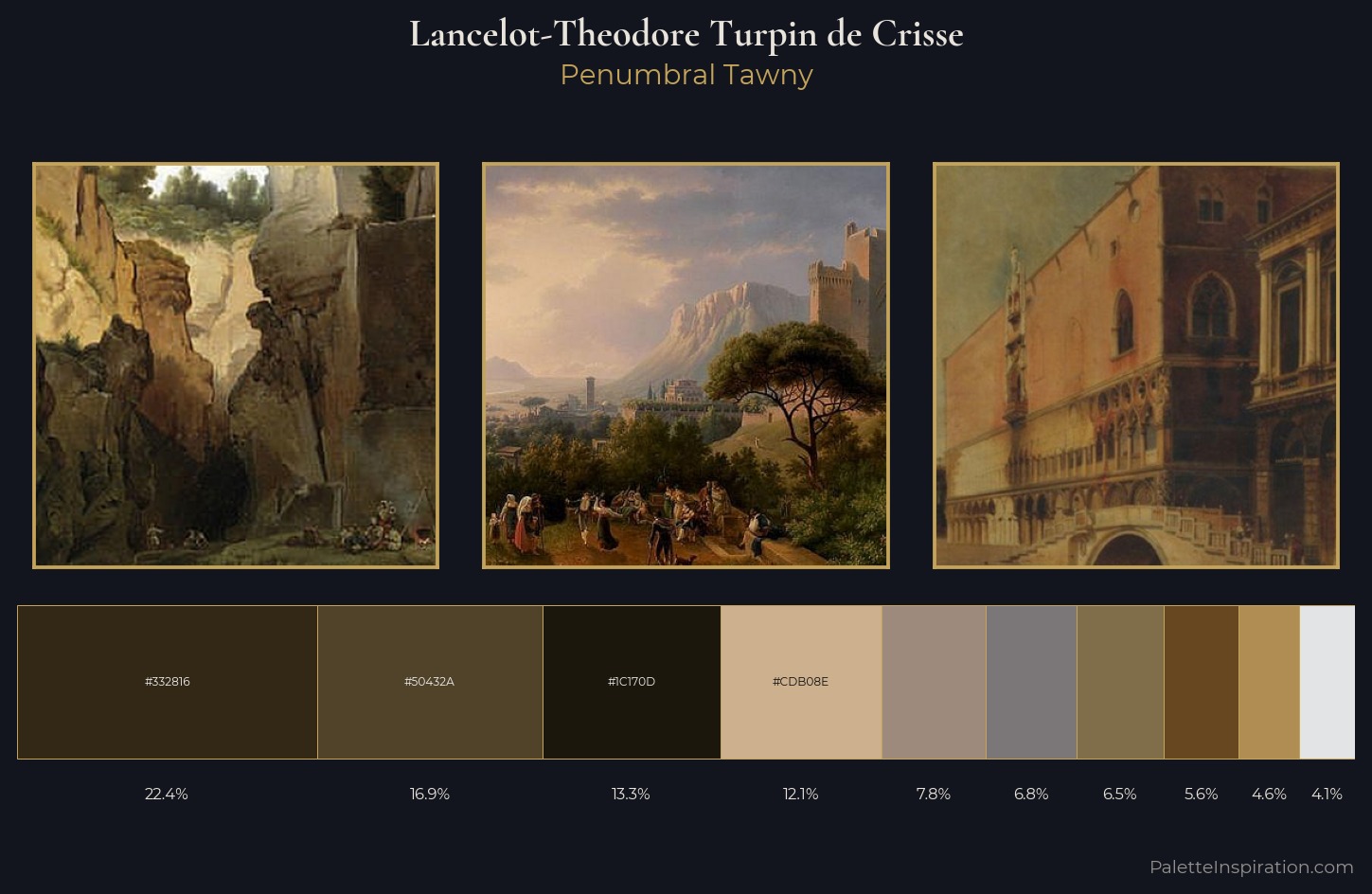 Lancelot-Theodore Turpin de Crisse Palette 2 — Penumbral Tawny