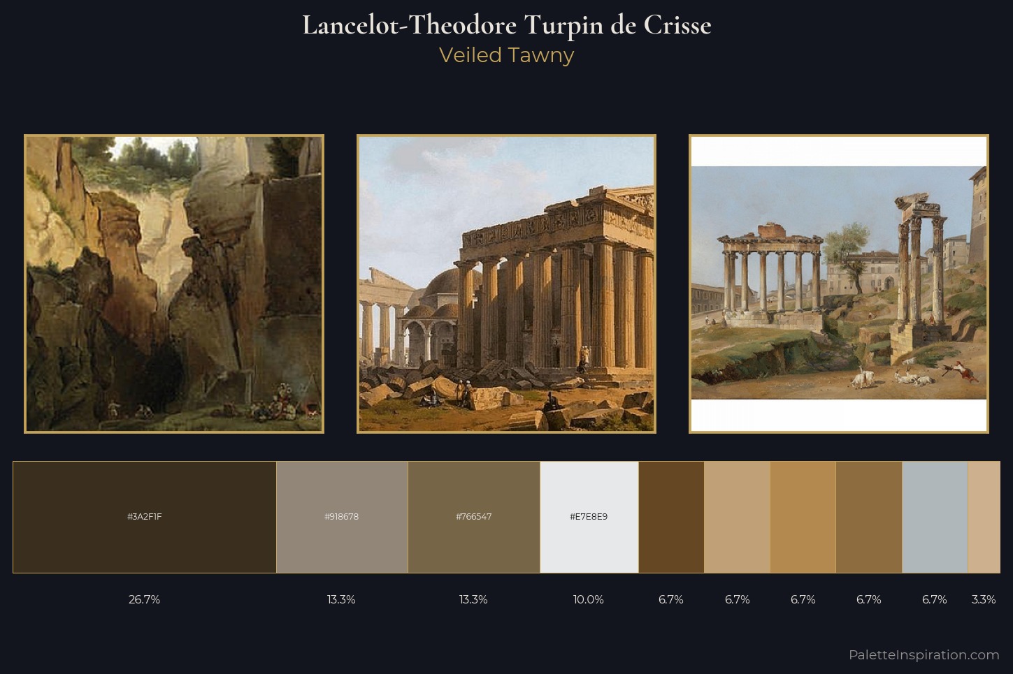 Lancelot-Theodore Turpin de Crisse Master Palette — Veiled Tawny