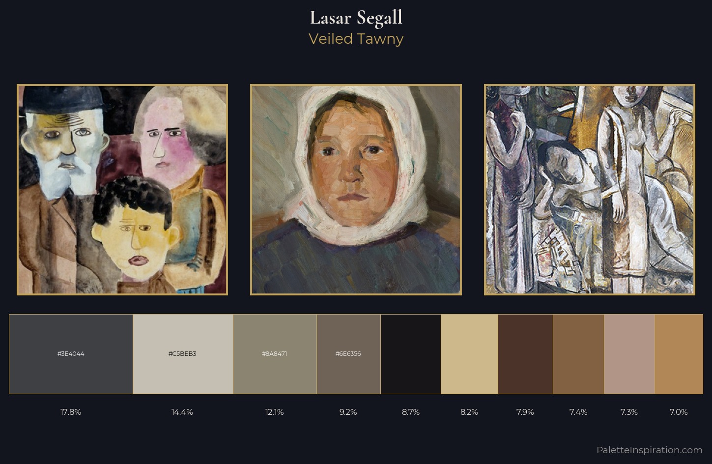 Lasar Segall Palette 2 — Veiled Tawny