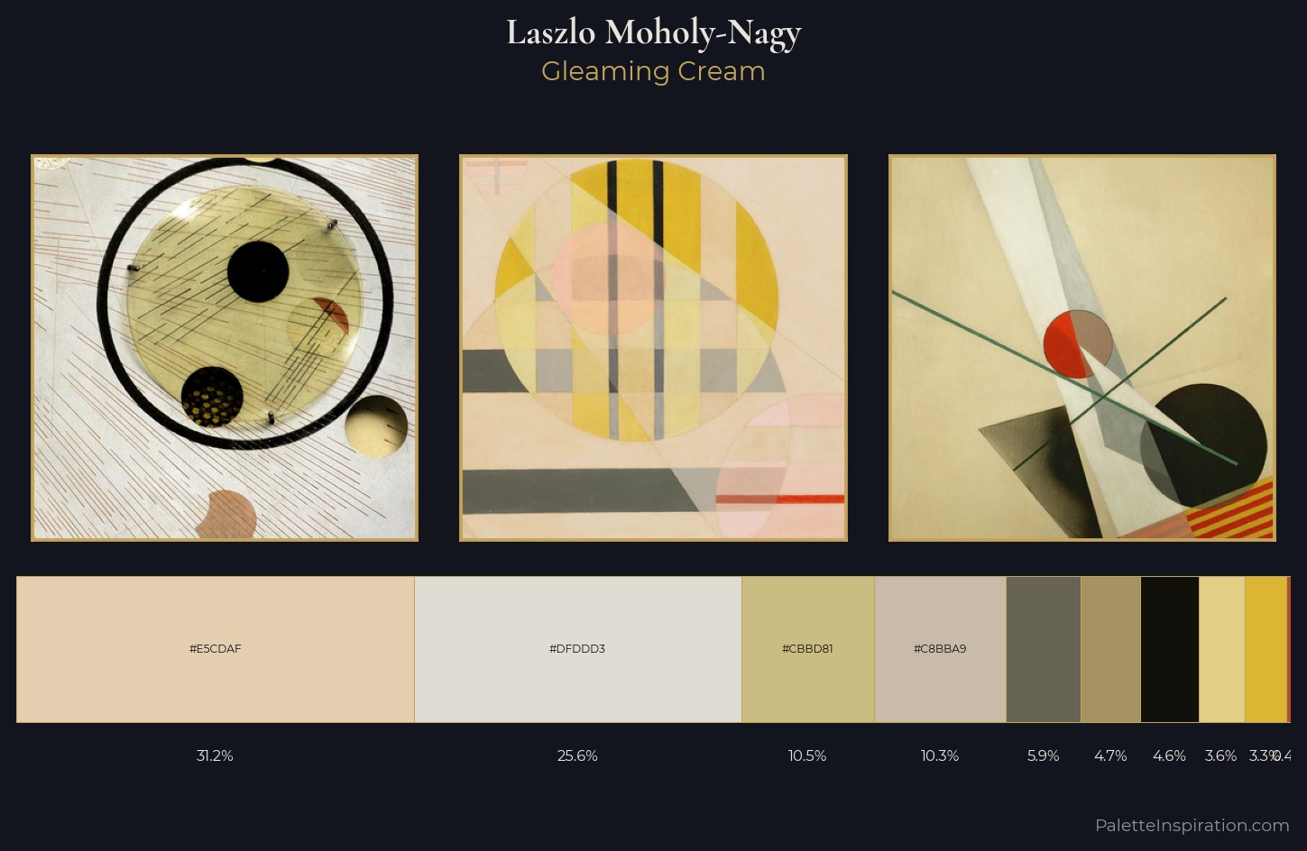 Laszlo Moholy-Nagy Palette 2 — Gleaming Cream